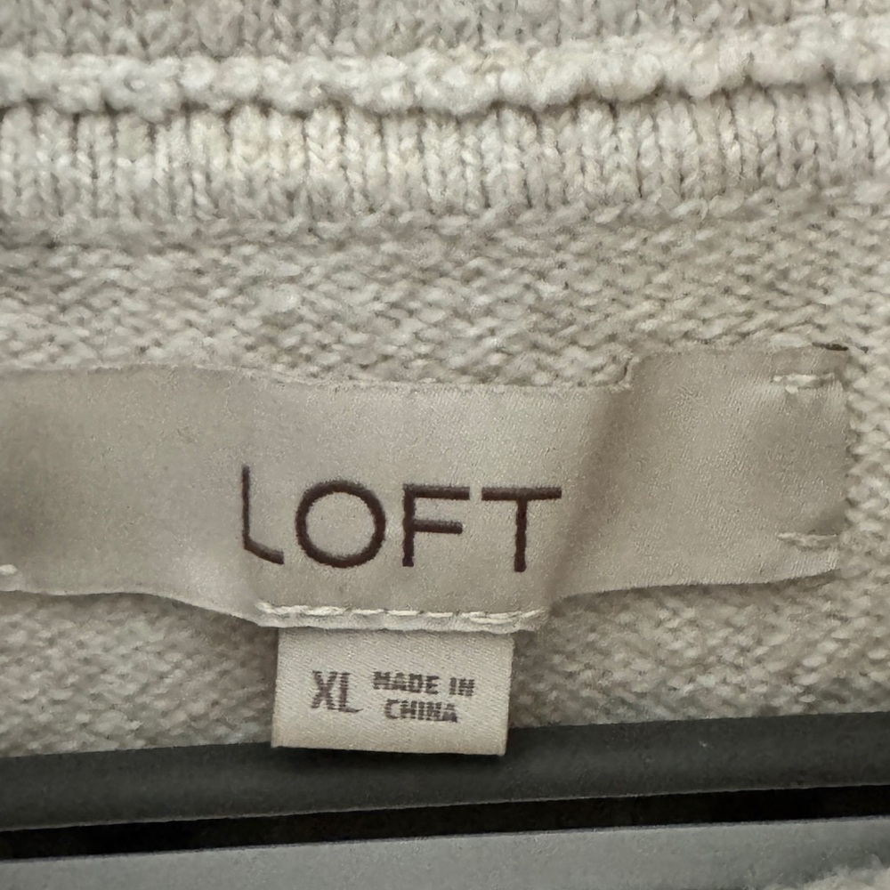 LOFT Soft Beige Turtleneck Sweater - Picture 4 of 7